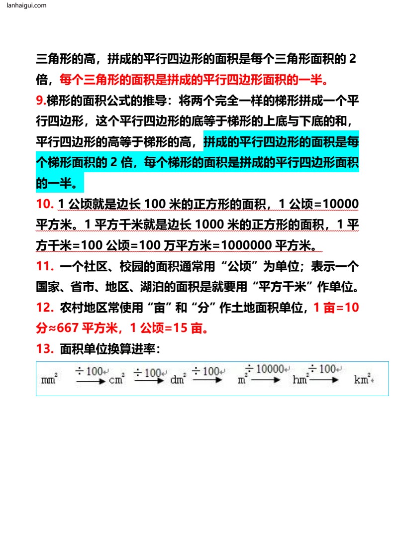 五（上）数学 重点知识点概念与公式总结(lanhaigui.com)_03
